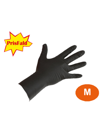 Disposable gloves Nitril Powder-free Black M. 200pc/pack -  2