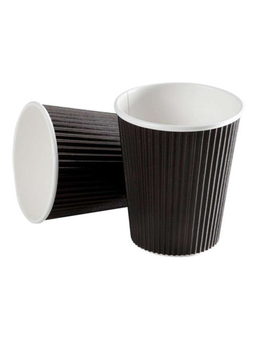 Coffee Cup Ripple Black 230-480ml - 