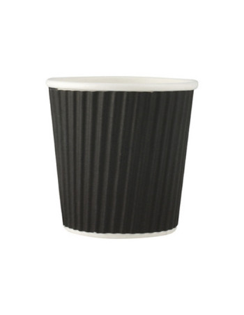 Coffee cup Ripple Black Espresso 118ml 24x40pc/box - 