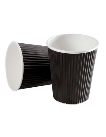 Coffee cup Ripple Black Espresso 118ml 24x40pc/box -  2