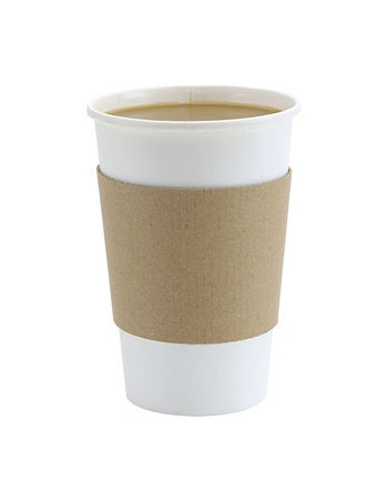 Manchet lille pap Brun sleeve 25cl (8oz) kaffebæger -  2