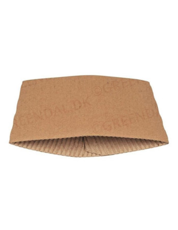 Cuff small cardboard Brown sleeve 25cl (8oz) coffee cup - 