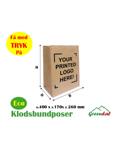 Personalized Printing Paper Bags with Logo 18L.  - 