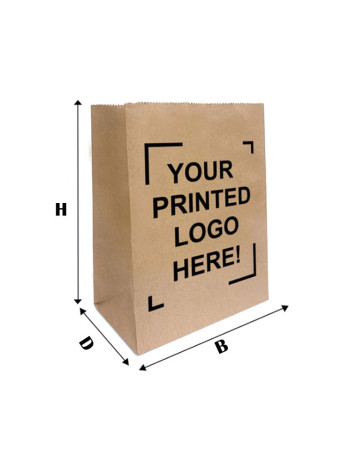 Personalized Printing Paper Bags with Logo 18L. -  2