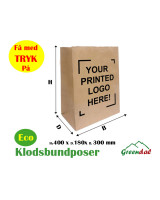 Personalized Printing Paper Bags with Logo 18L. - 