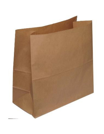 Brick bottom bag brown 30L 80gr 320x170x400mm 250pc/box -  2