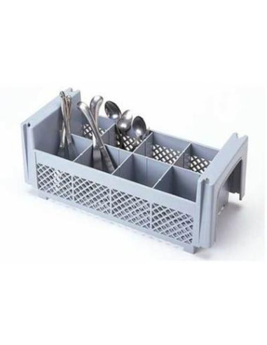 Cutlery box 8 compartments Plastic Grey - 