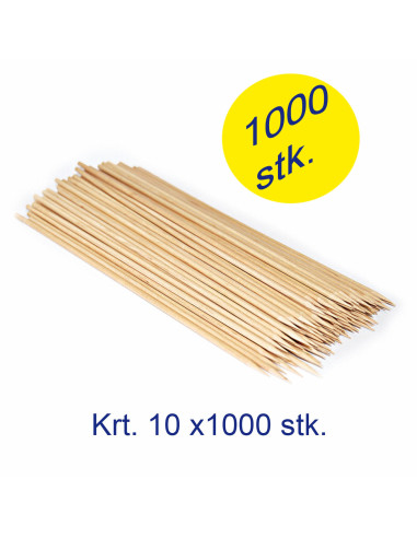 Grill skewers 150mm Ø3mm bamboo 10x1000pc/box - 