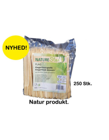 Spyd Golf m/håndtag 12cm bambus 6x250stk/kar - 