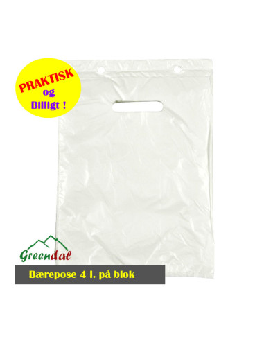 Fruit bag 4kg HDPE white   10x100pcs/box - 