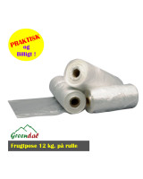 Frugtpose 12 l klar HDPE/virgin 34x49cm