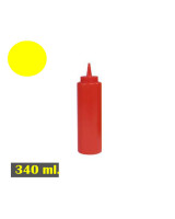 Plastic bottle for dressing 34cl red - 