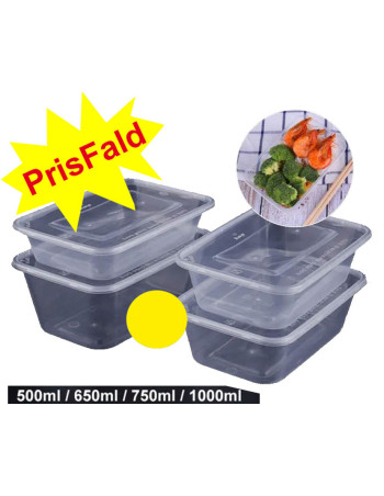 Micro Tray Ready 750ml. Incl/Lid 5x50pc/Box -  2