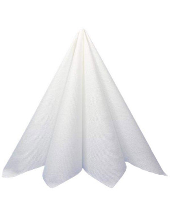 Napkin  48x48cm Airlaid 1/4 fold White 500pc/box -  2