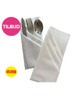 Napkin  48x48cm Airlaid 1/4 fold White 500pc/box - 