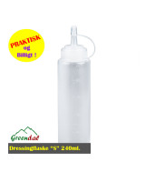 Plastic bottle for dressing 24cl transparent - 