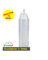 Plastic bottle for dressing 680cl transparent - 