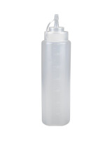 Plastic bottle for dressing 680cl transparent - 