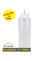 Plastic bottle for dressing 1000 cl transparent - 