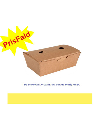 Take away box *0* S Brown 480 pc/box - 