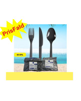 Cutlery Plastic Grey Spoon 20x100pc/box - 