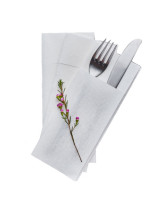 GreenSoft Cutlery 40x32cm Airlaid White 800pc/box - 