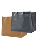 Bærepose Non-woven 17L Brun/sort 4x45stk/kar - 