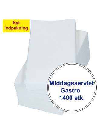 Napkin Gastrot 40x40 3-layer 1/8 fold White 1400pc/box -  2