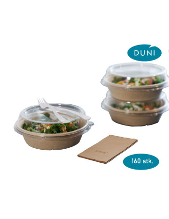 Bowl Lid RPET 900ml. 160pc/box -  2