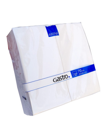 Napkin Gastrot 40x40 2-layer 1/8 fold White 2000pc/box -  2