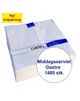 Napkin Gastrot 40x40 3-layer 1/8 fold White 1400pc/box - 