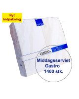 Napkin Gastrot 40x40 3-layer 1/8 fold White 1400pc/box - 