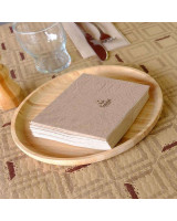 Napkin GoGreen 33x33cm 2-layer 1/4 fold Nature Eco 3500pc/box - 