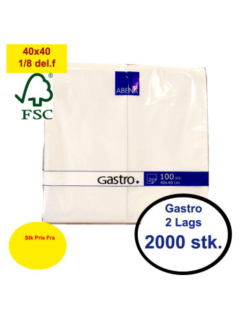 Serviet Gastro 40x40cm 2-lags 1/8 fold 2