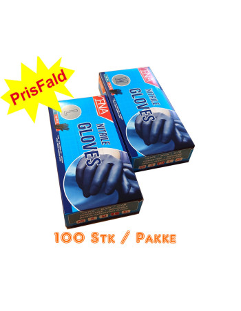Nitril Engangshandsker  Sort XL