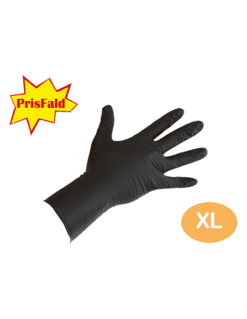Disposable gloves Nitril Powder-free Black 100pc/pack -  2