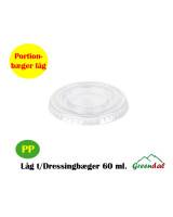 Dressingbæger Låg PP klar 2oz 60ml 10x250stk/kar - 