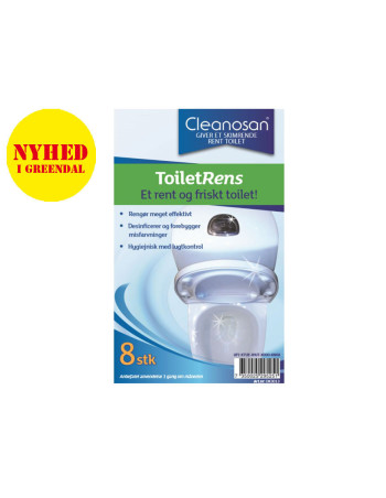 Toiletrens Cleanosan med farve og parfume 8stk - 