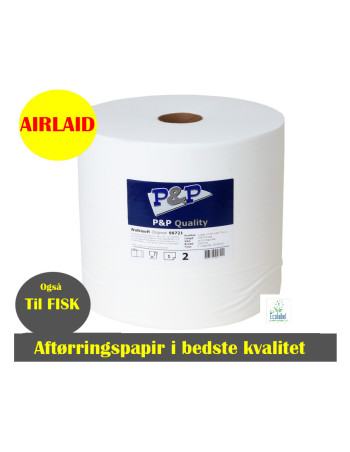 Værkstedsrulle Airlaid Walkisoft 1-lags 350m x 29cm hvid 100%