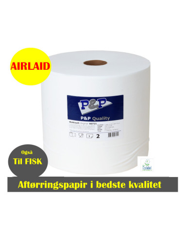 Værkstedsrulle Airlaid Walkisoft 1-lags 350m x 29cm hvid 100%