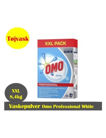 Vaskepulver Omo Professional White XXL-pack 8,4kg/stk - 