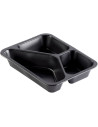 162152 Caterline-forme 227 x 178 x 40 mm Sort 3-rum