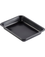 Plastic tray Duni black 1-room PP 1345ml 216pc/box - 