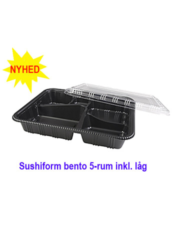 Sushi / Bento Tray 5-room 200pc/box - 