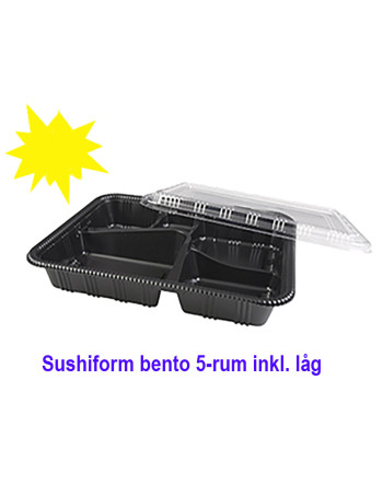 Sushi / Bento Tray 5-room 200pc/box -  2