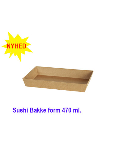 Sushi Tray S Form Carton 470ml 400pcs. - 