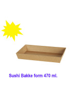 Sushi Tray S Form Carton 470ml 400pcs. - 