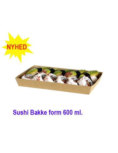 Sushi Tray S Form Carton 600ml 300pcs. - 