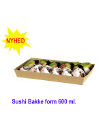 Sushi Tray S Form Carton 600ml 300pcs. - 