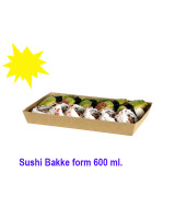 Sushi Tray S Form Carton 600ml 300pcs. - 